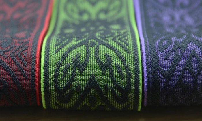 Floral jacquard elastic tape manufacturer in Mumbai - Max Narrow Fabrics